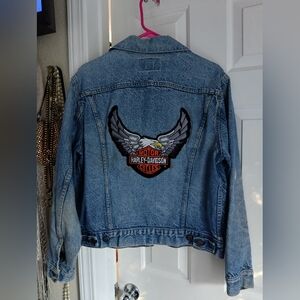 Levi's Classic Blue Denim with Brown Patch